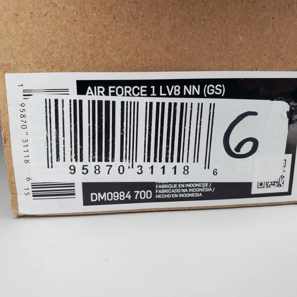 Nike Air Force 1 LV8 Sun Club (GS) DMO984-700 - Picture 9 of 9